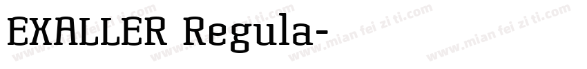 EXALLER Regula字体转换